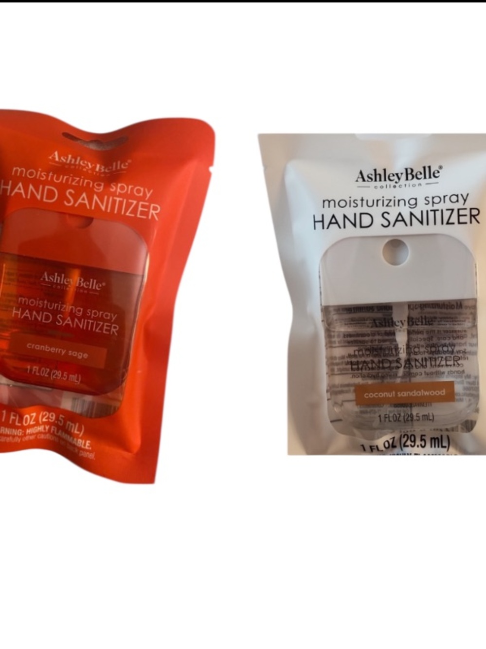 Hand Sanitizer Duo! Cranberry Sage & Coconut Sandelwood.